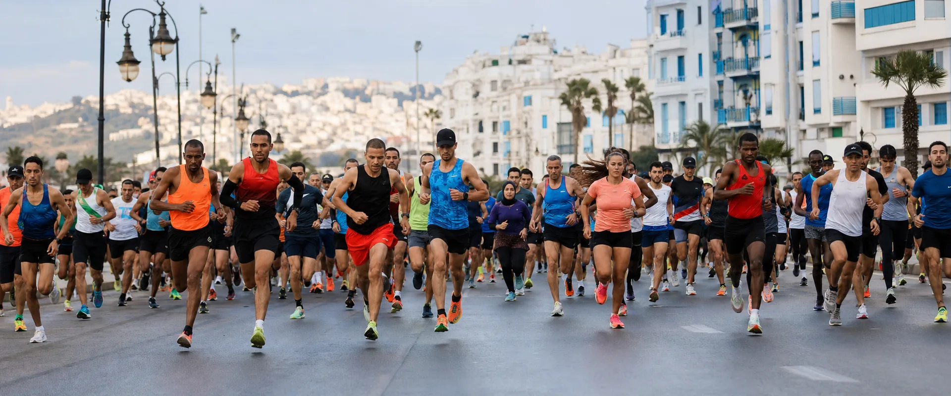 Coureurs réunis au départ